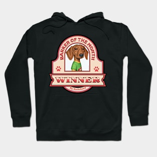 Dachshund-Barker of the Month Winner Hoodie